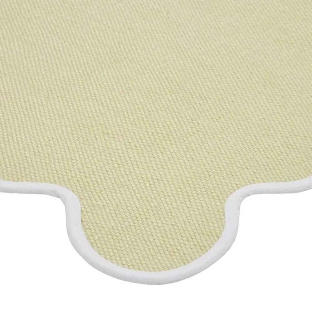 My Texas House 24x38 Yellow Scallop Indoor/Outdoor Layering Rug